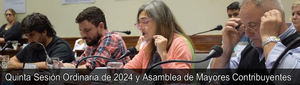 Quinta Sesin Ordinaria de 2024 y Asamblea de Mayores Contribuyentes